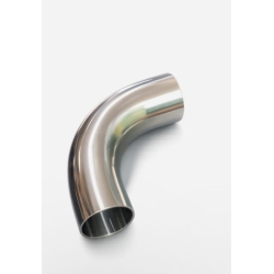 Stainless steel long elbow 38 mm