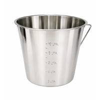 Stainless steel graduated bucket 12.3 L (1)
