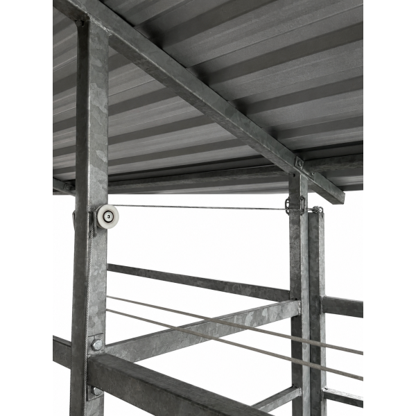 D40 Caprolon Wheel with Bearing for Milking Parlour Gates  (2)