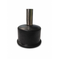 Rubber stopper D50 with stainless steel outlet 16 mm (1)